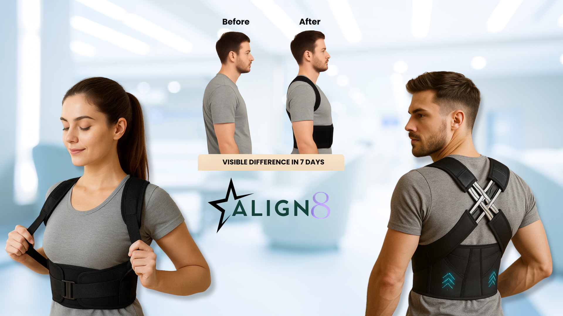 Align8 Posture Corrector: the invisible ally that transforms your well-being