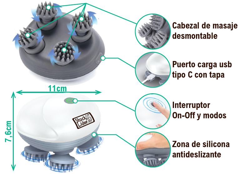 ZenVibe™ Masajeador Portátil